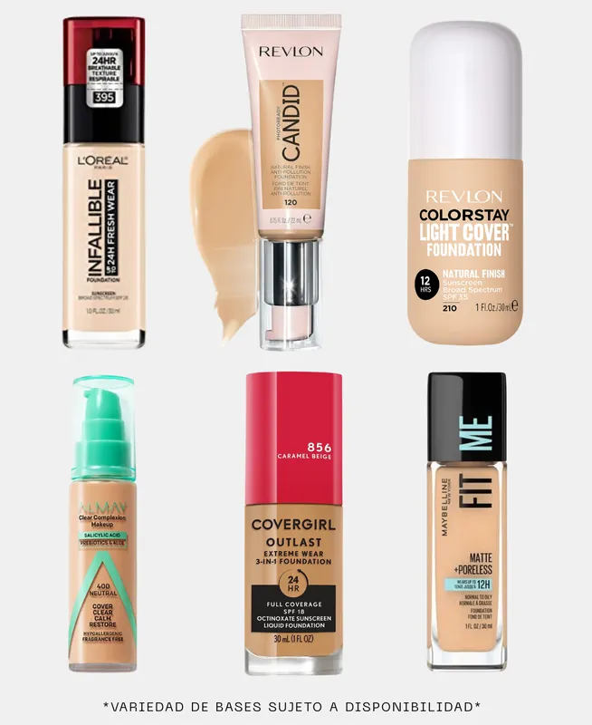 PROMO - 6 UNIDADES - BASES TONOS VARIOS  - VARIADO BASES  en Panama