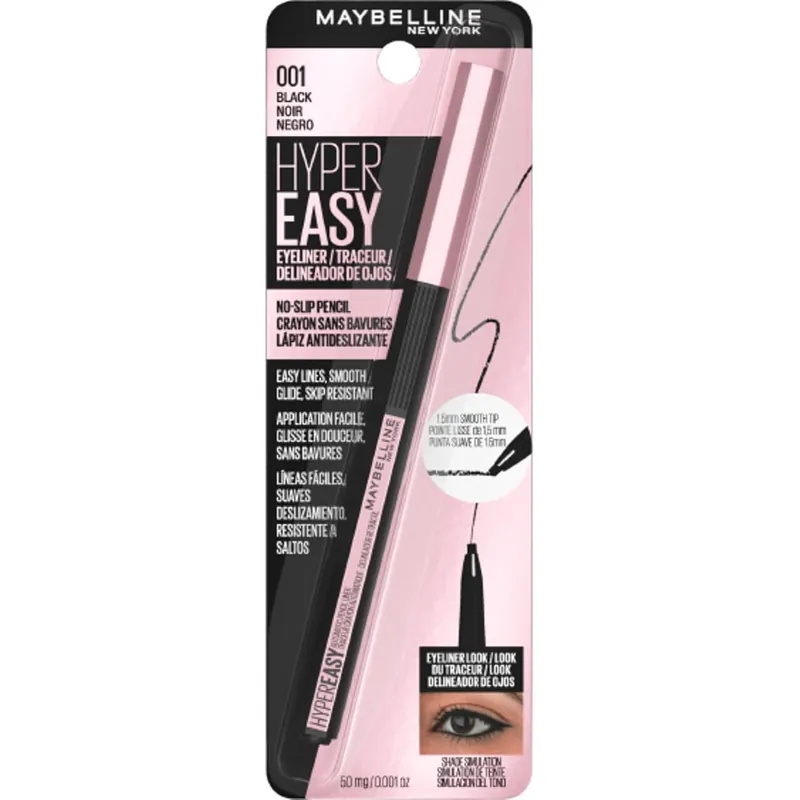 MAYBELLINE - HYPER EASY - EYE LINER - 001 BLACK  - MAYBELLINE  DELINEADOR DE OJO  - Comprar en Panama