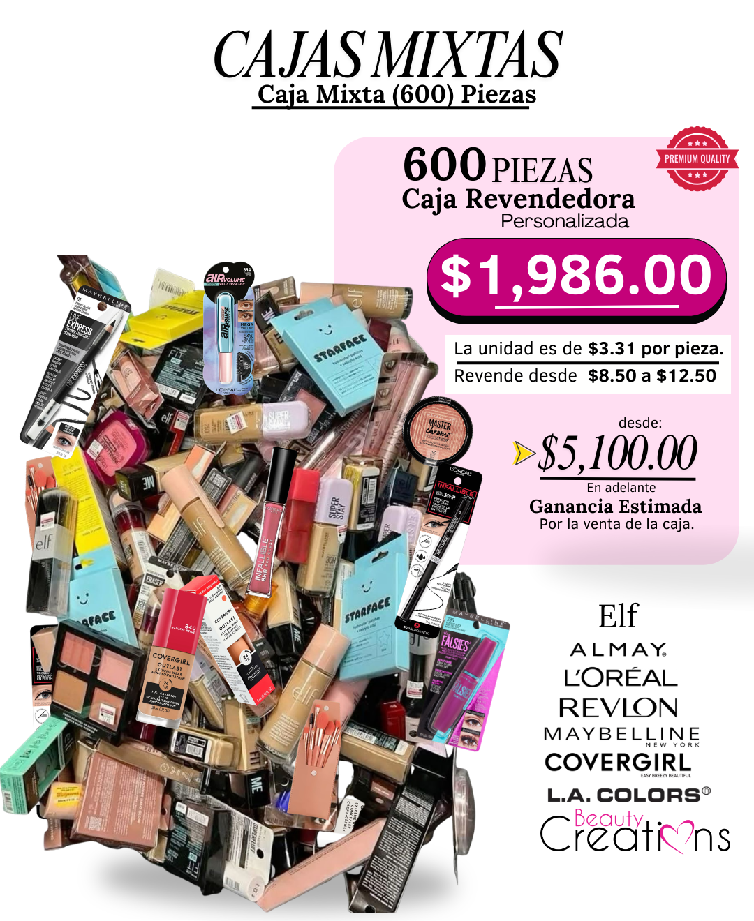 Caja Mixta de 600 Piezas