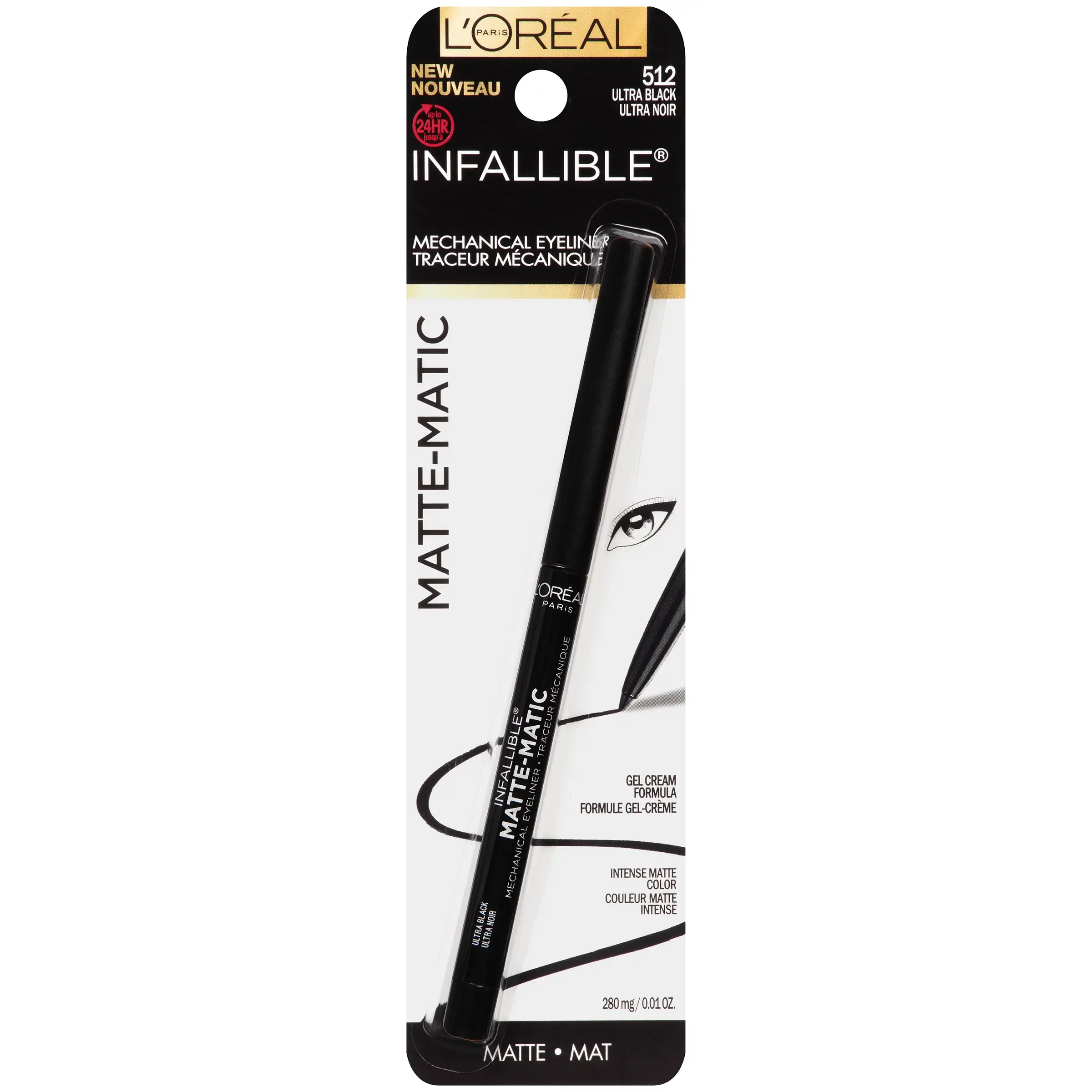 L'Oréal Paris Infallible Matte-Matic Eyeliner 512 Ultra Black - LOREAL DELINEADOR DE OJO  - Comprar en Panama
