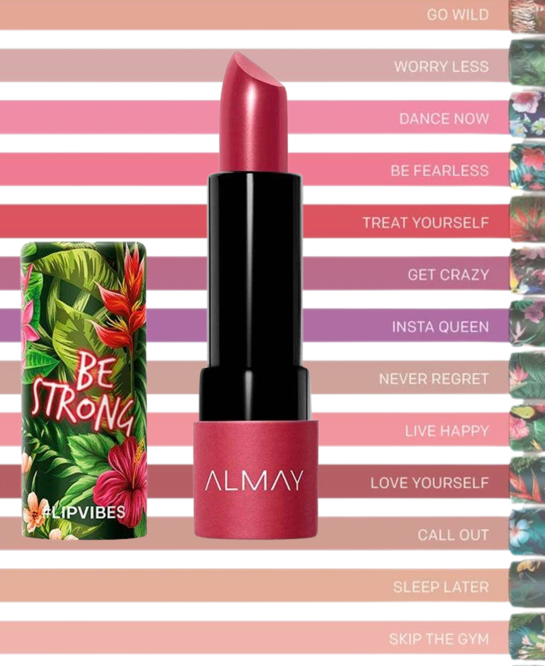 ALMAY - LIP VIBES - LIPSTICK - TONOS MIXTOS - ALMAY LABIALES - Comprar en Panama