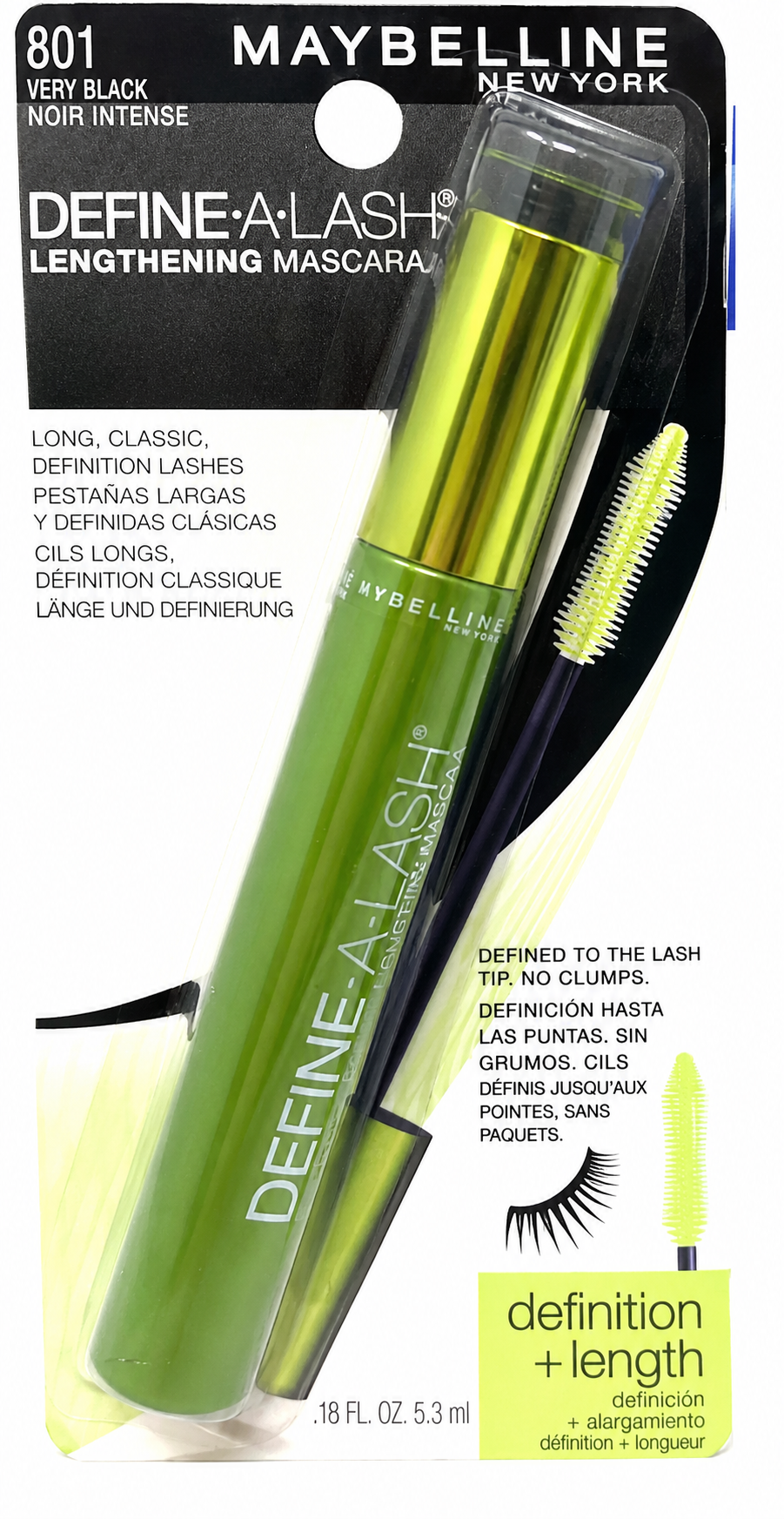 Maybelline - Define-a-lash - 801 Very Black - Maybelline MASCARA  en Panama