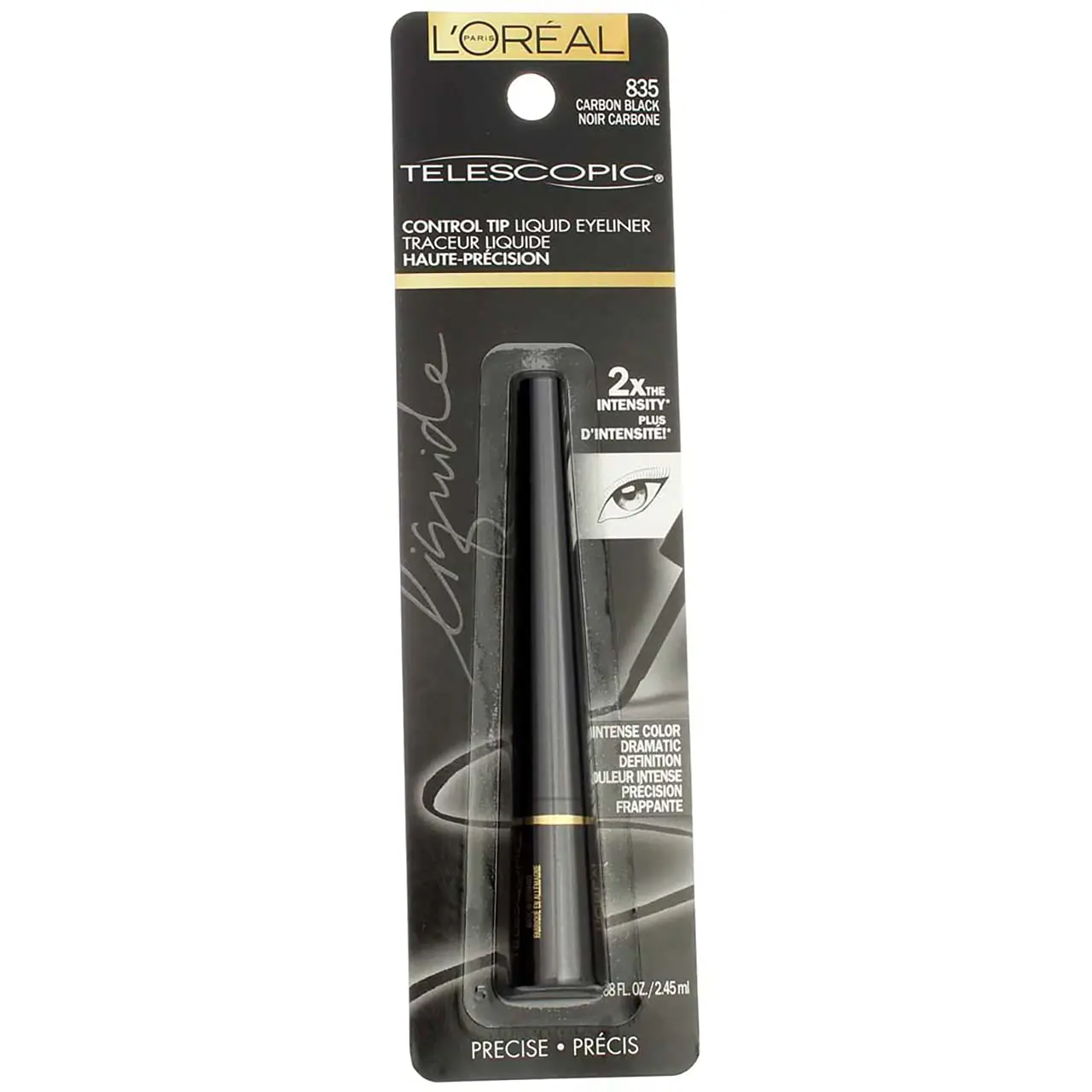 Loreal - Telescopic Control Liquid Eyeliner - 835 Carbon Black - LOREAL DELINEADOR DE OJO  en Panama