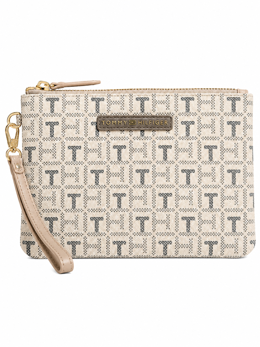 Cosmetiquera Tommy Hilfiger Beige con Monograma - Tommy HIlfiger CCARTERAS - WALLETS en Panama