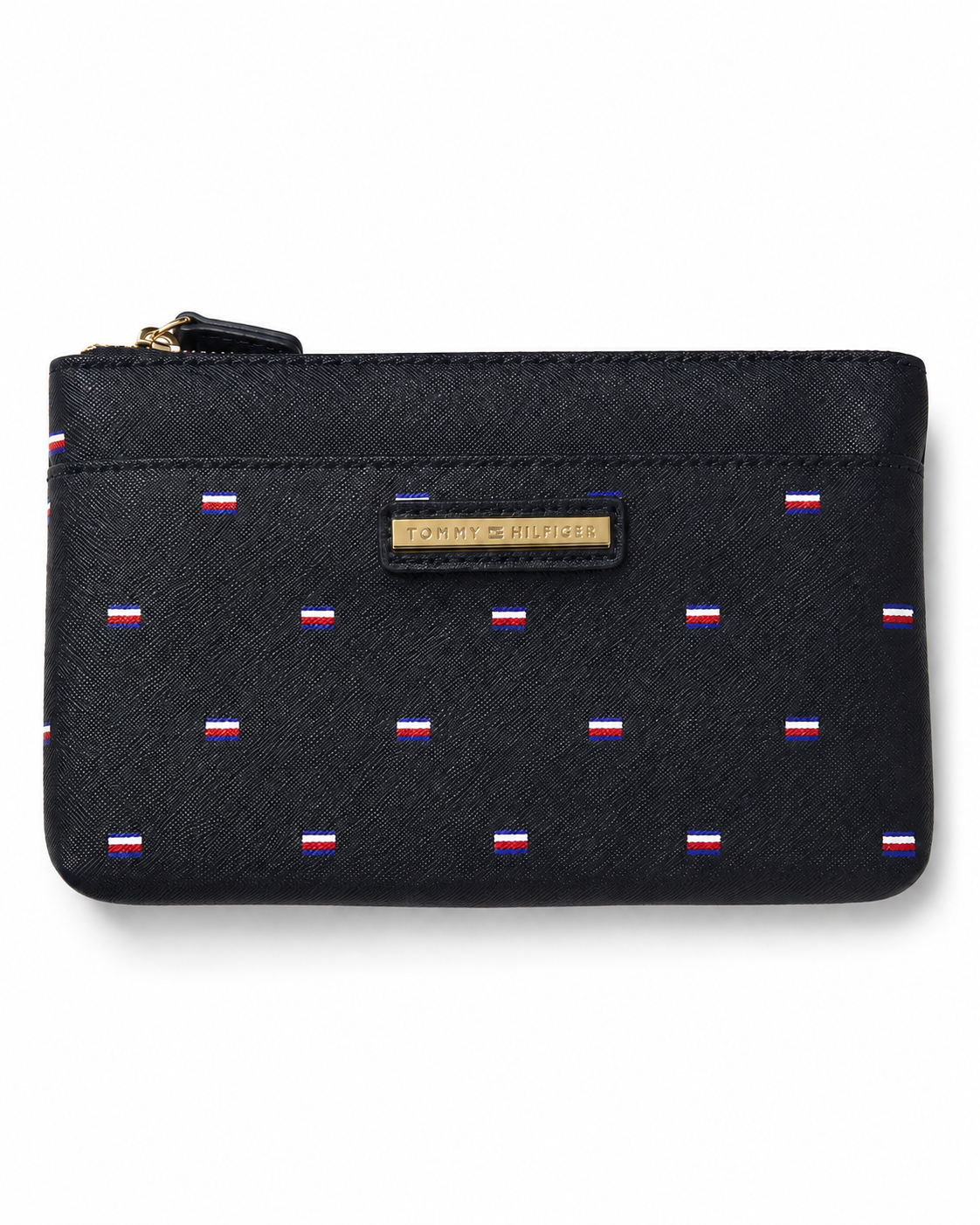 Cartera Tommy Hilfiger Negra con Diseño de Banderas - Tommy HIlfiger CCARTERAS - WALLETS en Panama