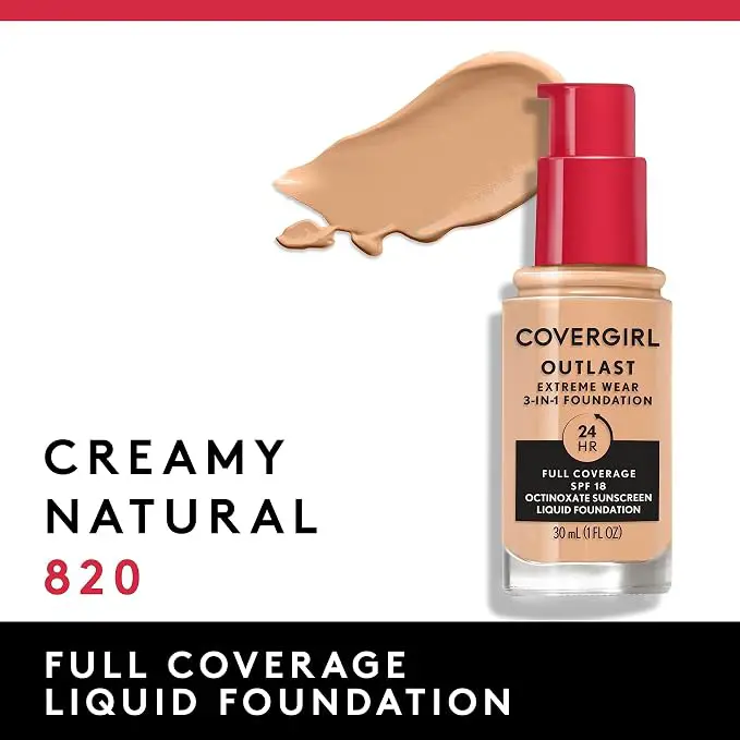 COVERGIRL - OUTLAST EXTREME WEAR – 820 CREAMY NATURAL - COVERGIRL - vista adicional