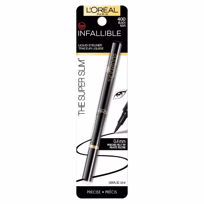 L’ORÉAL DELINEADOR INFALLIBLE THE SUPER SLIM – 400 BLACK - LOREAL DELINEADOR DE OJO  - Comprar en Panama