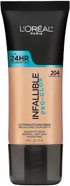 L’ORÉAL INFALLIBLE PRO-GLOW – 204 NATURAL BUFF - LOREAL BASES  - Comprar en Panama