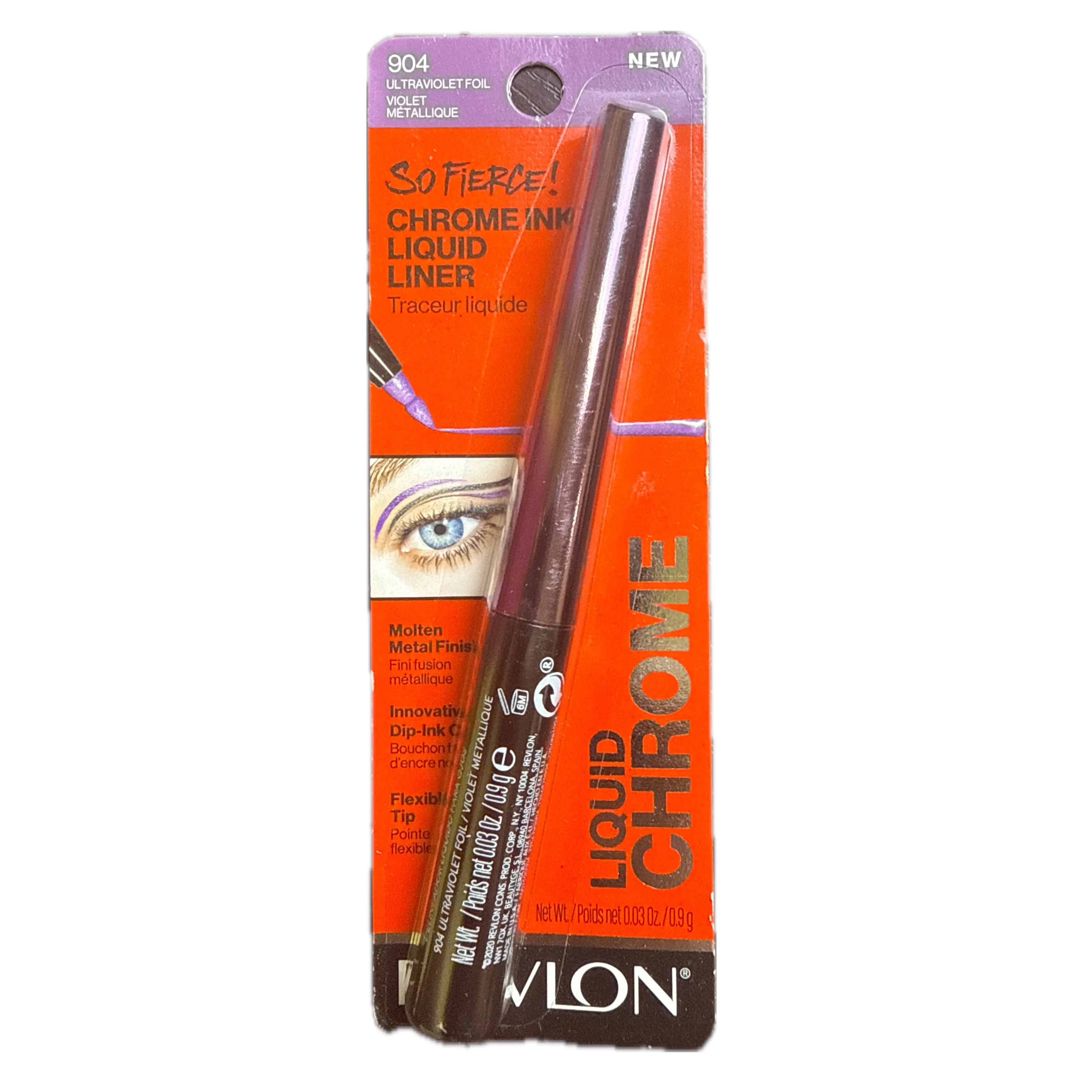 REVLON SO FIERCE! CHROME INK – 904 ULTRAVIOLET FOIL - REVLON DELINEADOR DE OJO  - Comprar en Panama