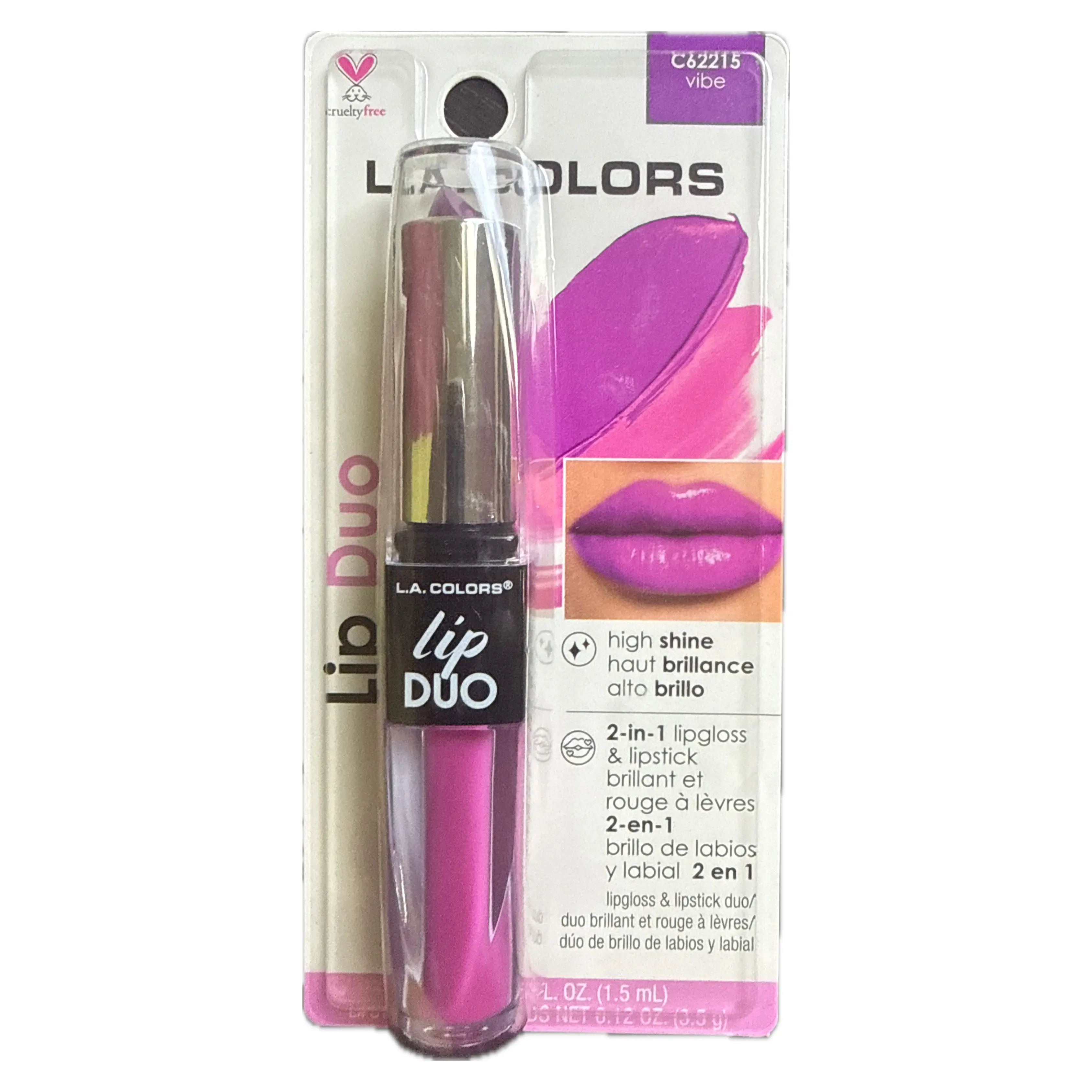 L.A. COLORS - LIP DUO - VIBE - L.A. COLORS LABIALES - Comprar en Panama