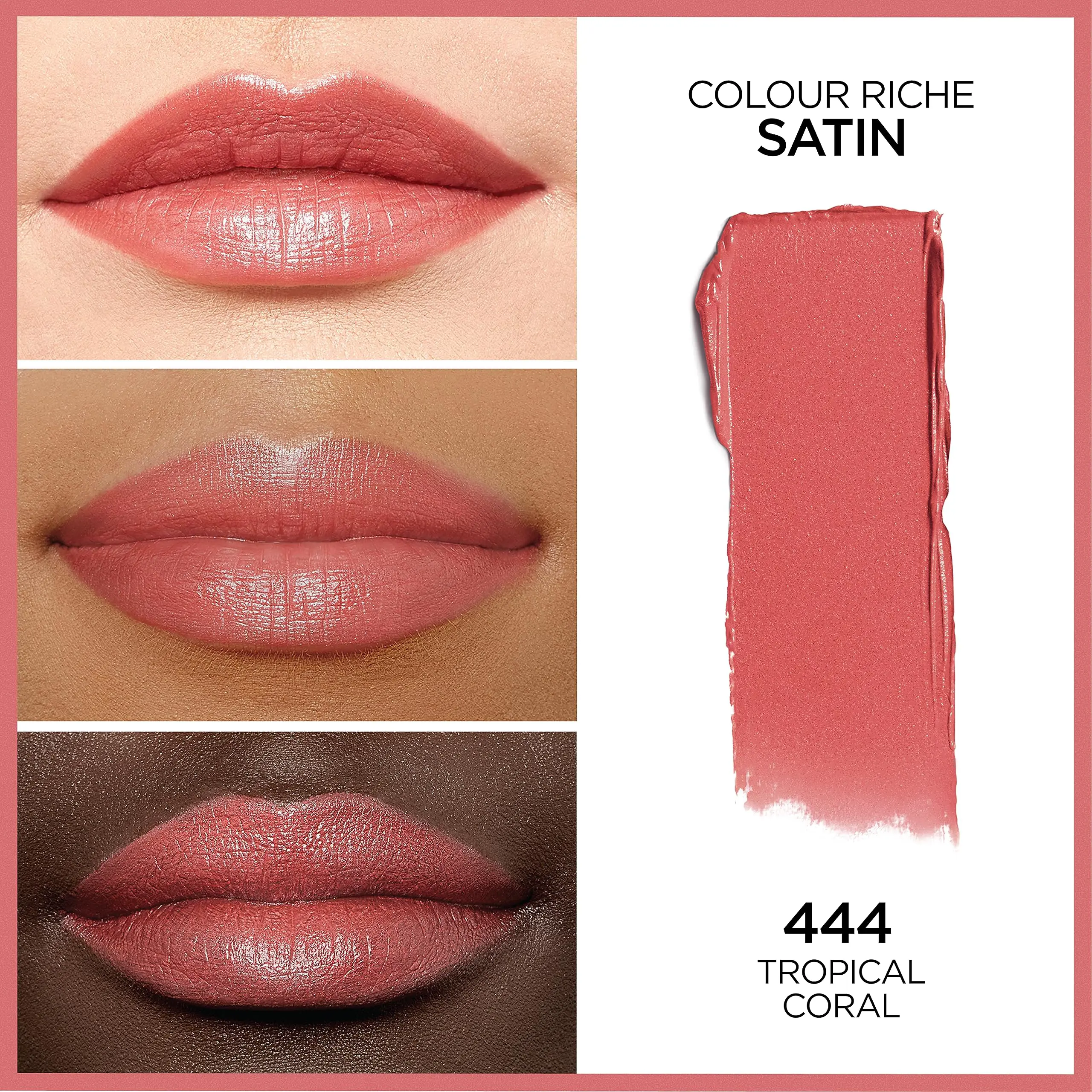 LOREAL COLOR  RICHER- 444 TROPICAL CORAL - LOREAL - vista adicional