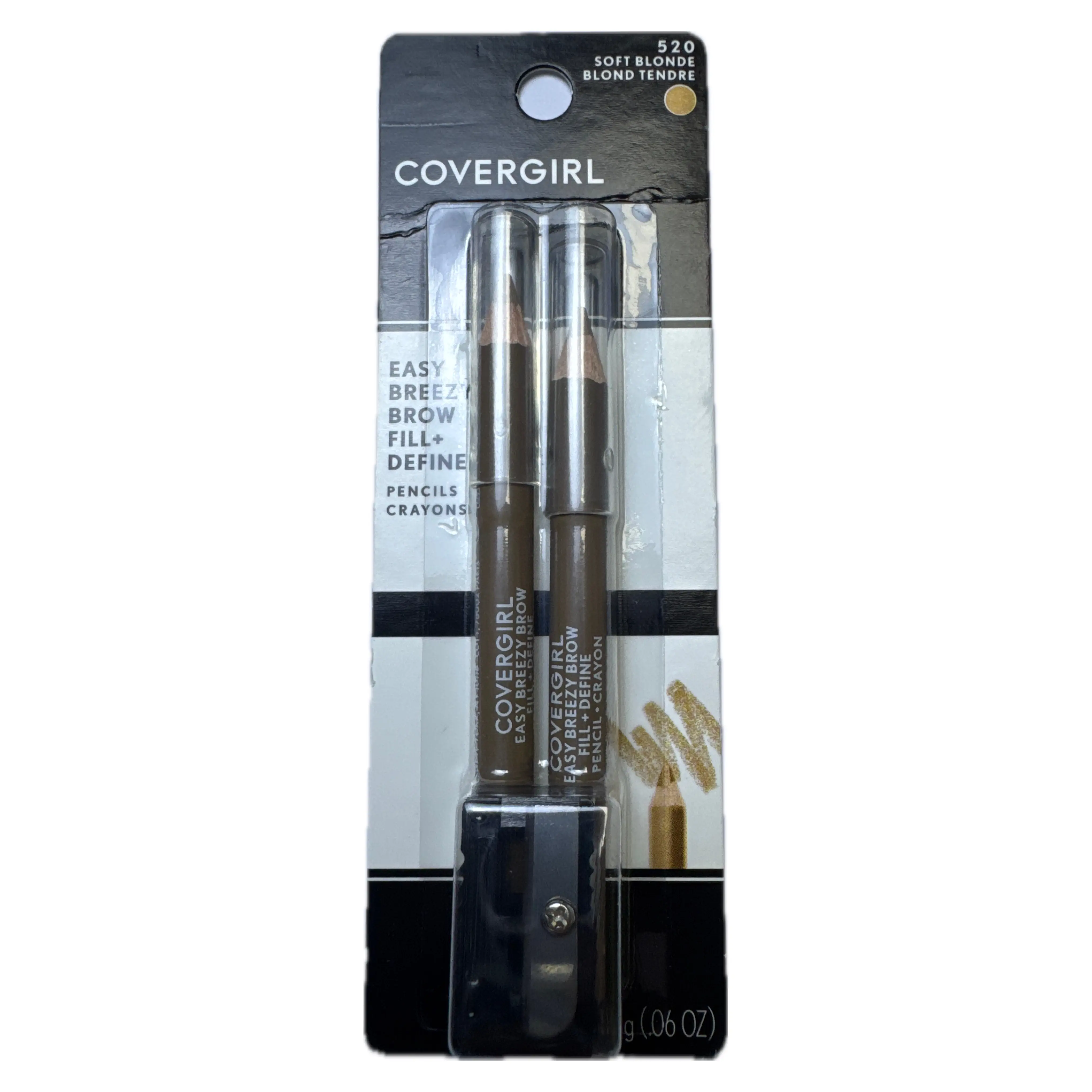 COVERGIRL Easy Breezy Brow Fill Pencils Crayons - 520 Soft Blonde - Covergirl PRODUCTO DE CEJA  - Comprar en Panama