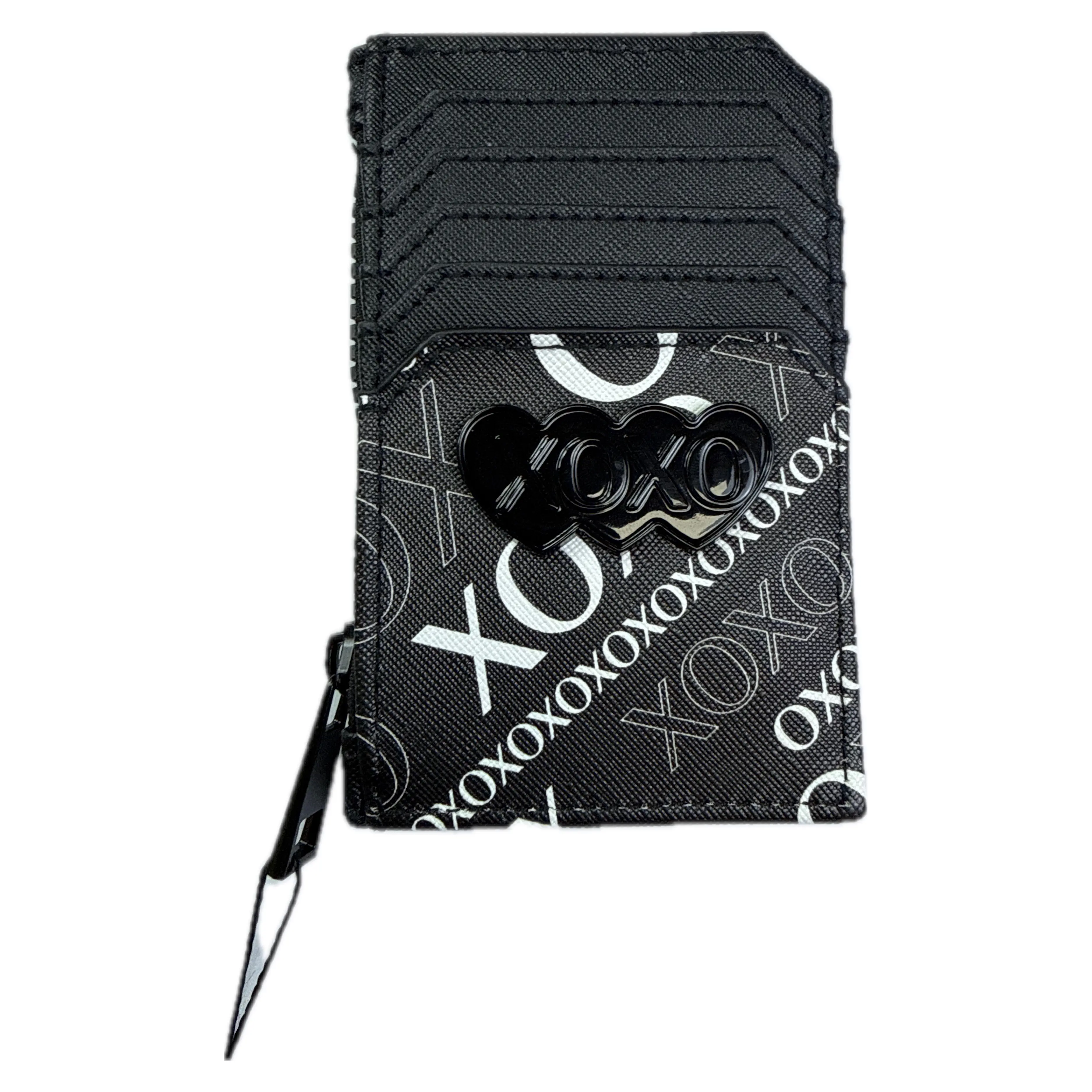 XOXO - TARJETERO - NEGRO CON BLANCO - XOXO CCARTERAS - WALLETS en Panama