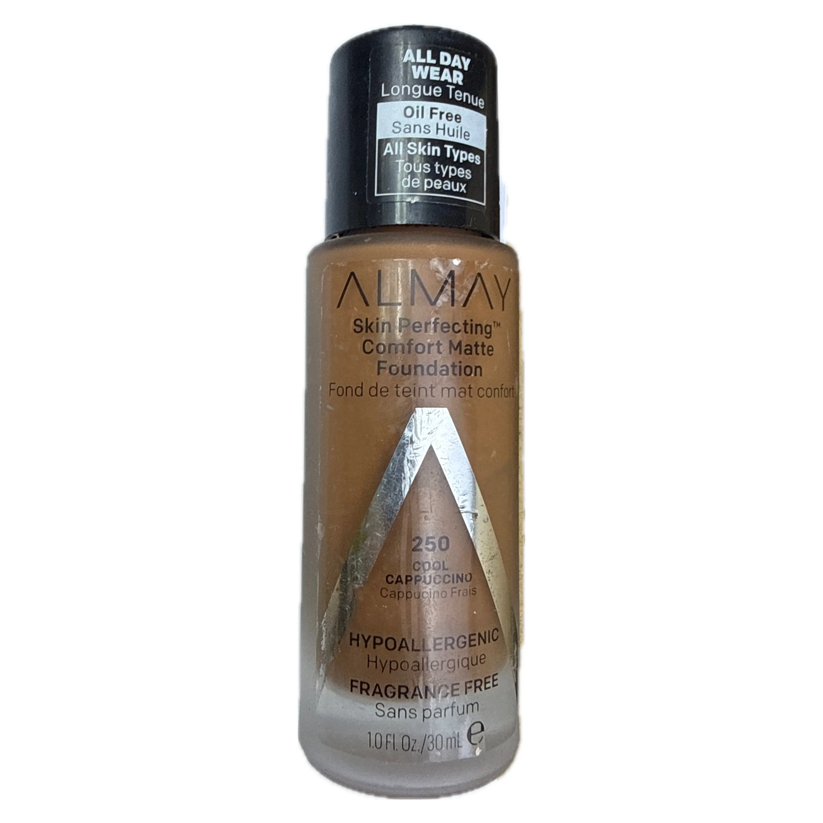 ALMAY - SKIN PERFECTING FOUNDATION - 250 COOL CAPUCCINO - REVLON LABIALES - Comprar en Panama