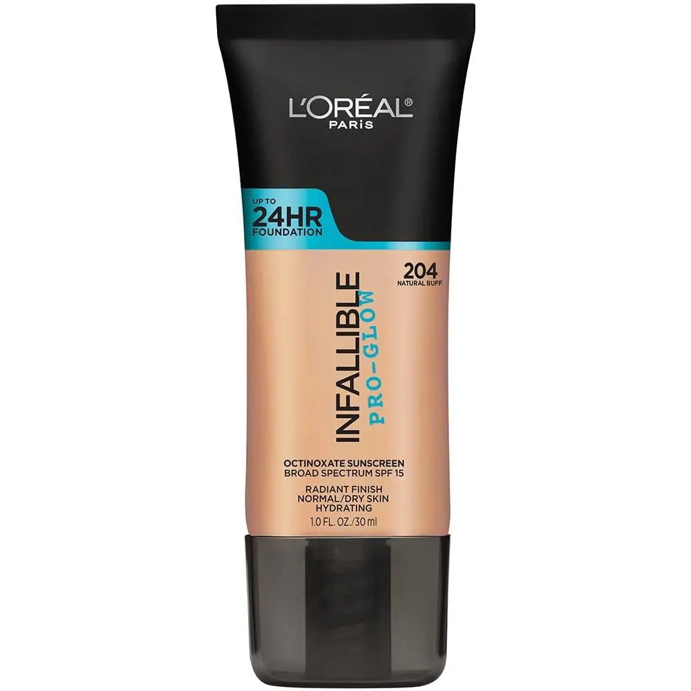 BASE LOREAL INFALIBLE PRO GLOW tono 204 - Natural Buff - Loreal BASES  en Panama