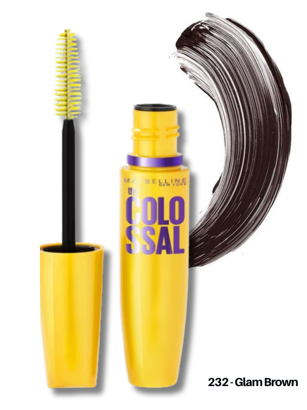 Maybelline Mascara Volume Express The Colossal - 232 Glam Brown - SIN EMPAQUE 