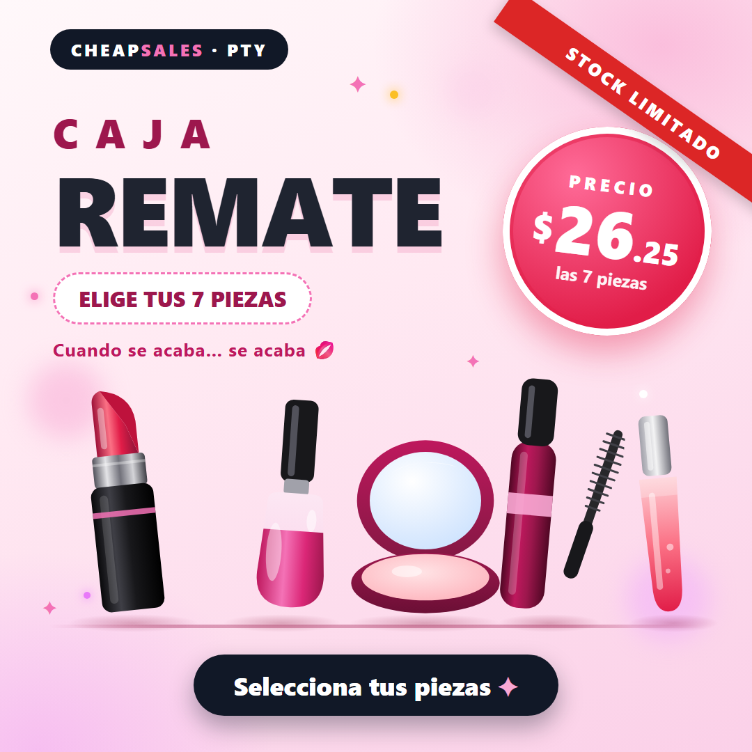 CAJA REMATE - 7 PIEZAS - VARIADO PROMOCIONES - Comprar en Panama