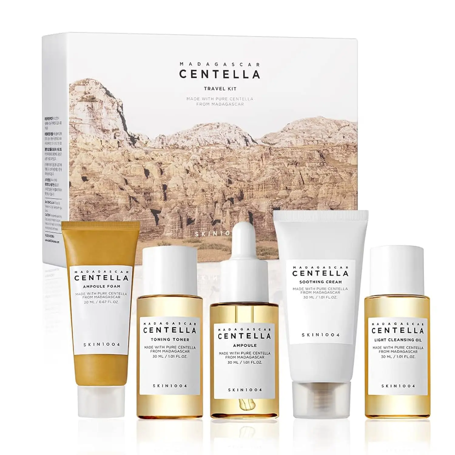 SKIN1004 Madagascar Centella Travel Kit — Set Rutina Coreana Completa 5 Piezas - SKIN1004 K - SKIN CARE KOREANO  en Panama