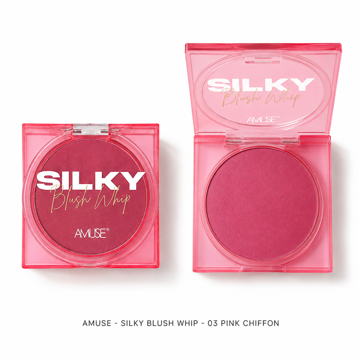 AMUSE - SILKY BLUSH WHIP - 03 PINK CHIFFON - AMUSE RUBOR  - Comprar en Panama