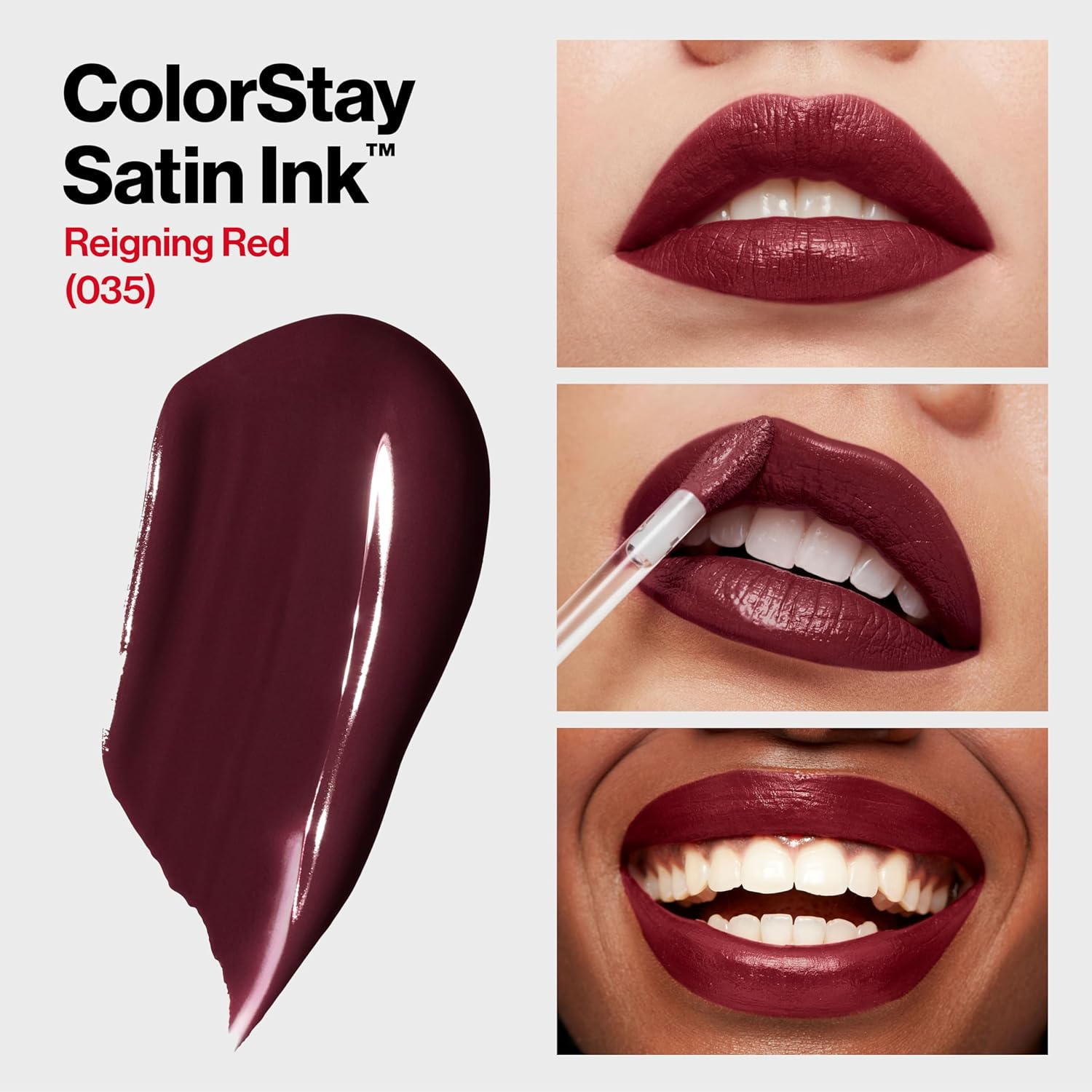 REVLON COLORSTAY SATIN INK - 035 REIGINING RED - REVLON - vista adicional