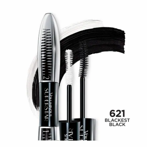 L’ORÉAL VOLUMINOUS - SUPER STAR - WATERPROOF - 625 BLACK NOIR - LOREAL - vista adicional