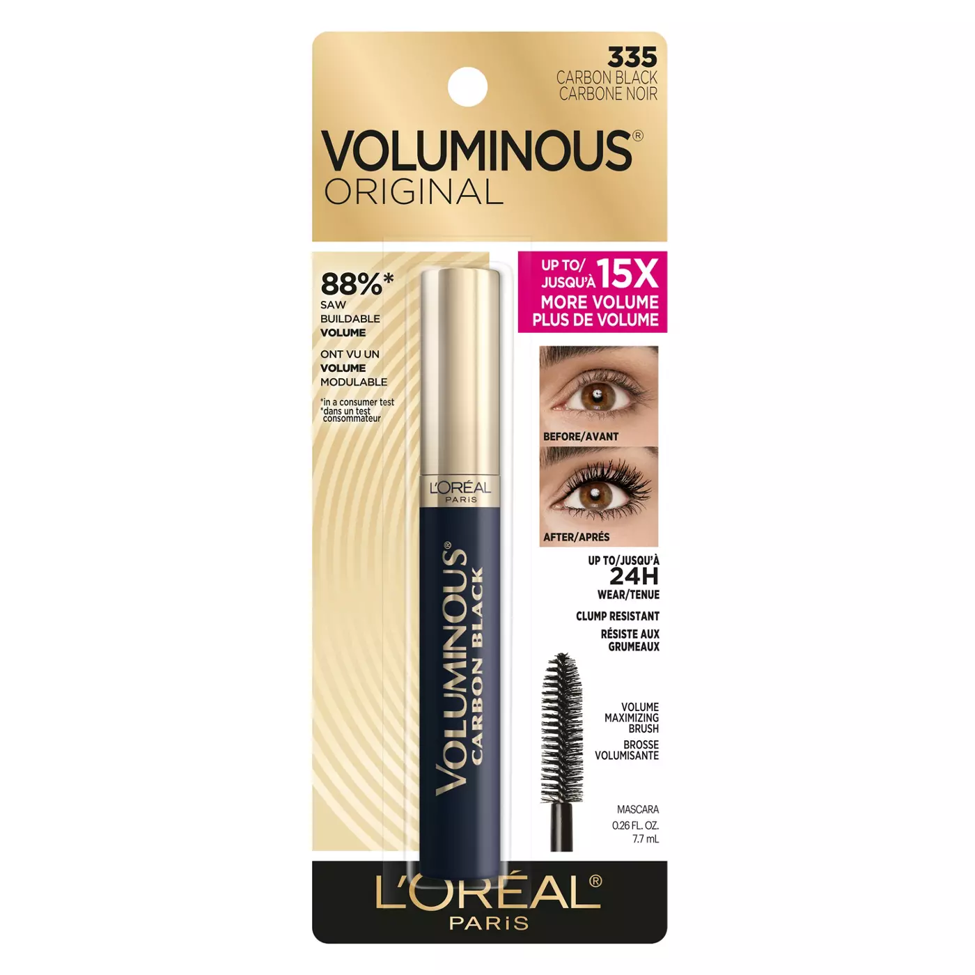L'ORÉAL - VOLUMINOUS ORIGINAL MASCARA - 335 CARBON BLACK - LOREAL MASCARA  - Comprar en Panama