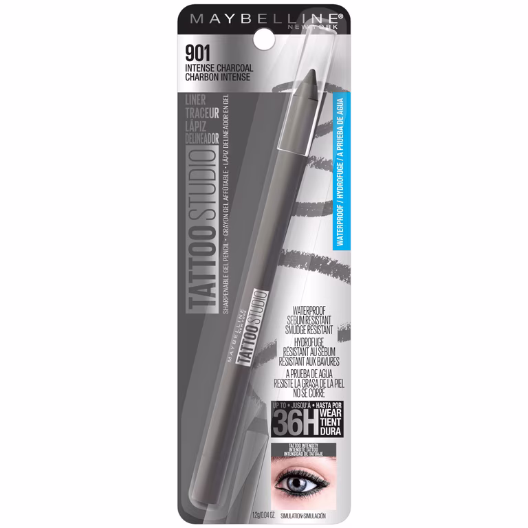 MAYBELLINE - TATTO STUDIO EYELINER - 901  INTENSE CHARCOAL - Maybelline DELINEADOR DE OJO  - Comprar en Panama