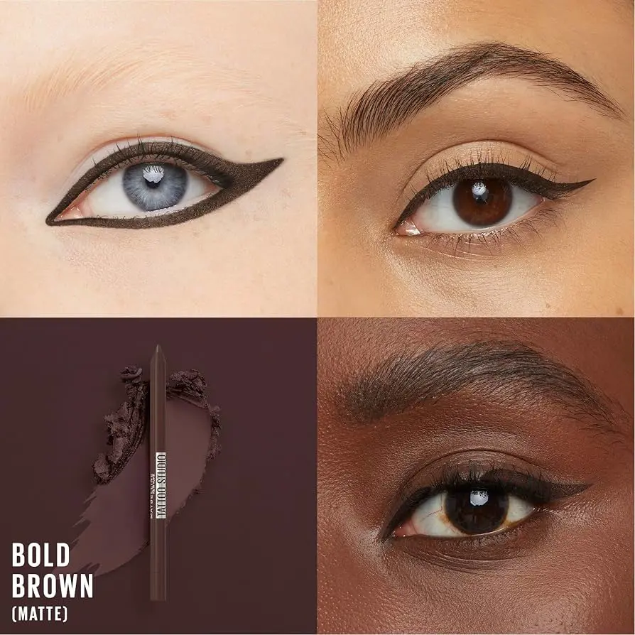 MAYBELLINE - TATTO STUDIO EYELINER - 910 BOLD BROWN - Maybelline - vista adicional