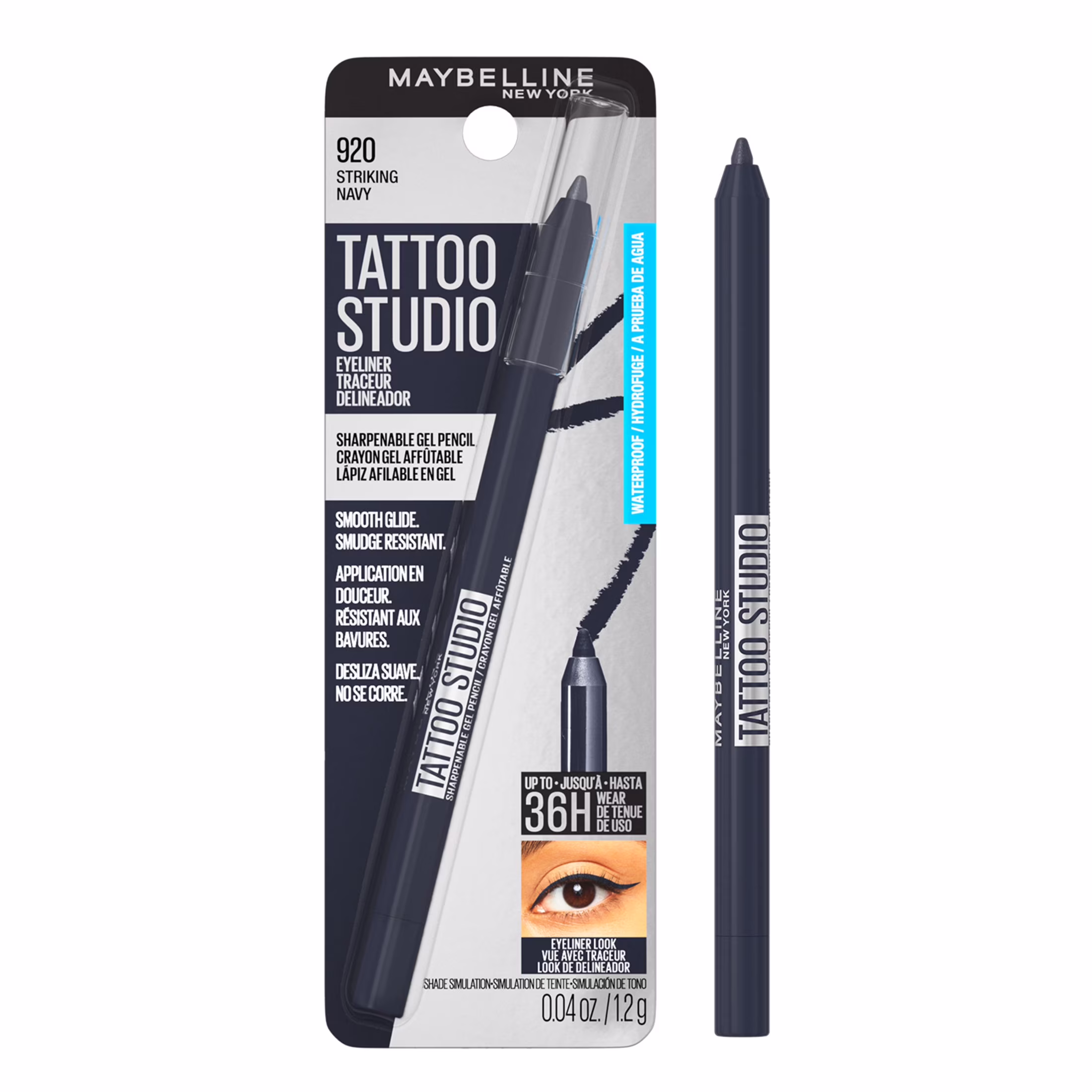 MAYBELLINE - TATTO STUDIO EYELINER - 920 STRIKING NAVY - MAYBELLINE DELINEADOR DE OJO  - Comprar en Panama