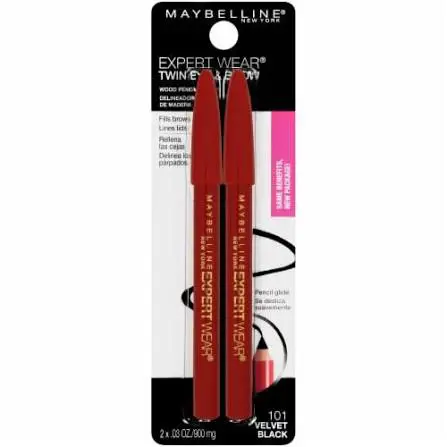 Maybelline - EXPERT WEAR - TWIN EYE & BROW - 101 VELVET BLACK - MAYBELLINE DELINEADOR DE OJO  - Comprar en Panama