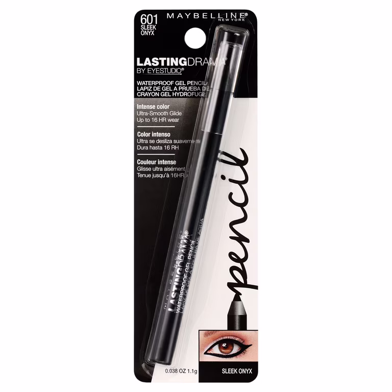 MAYBELLINE - LASTING DRAMA WATERPROOF GEL PENCIL - 601 SLEEK ONYX - MAYBELLINE DELINEADOR DE OJO  - Comprar en Panama