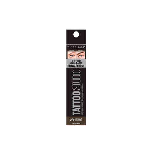 MAYBELLINE - TATTO STUDIO - BROW GEL WATERPROOF - 260 DEEP BROWN - MAYBELLINE PRODUCTO DE CEJA  - Comprar en Panama