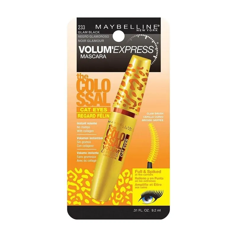 MAYBELLINE-THE COLOSSAL - CAT EYES-233 - BLACK - MAYBELLINE MASCARA  en Panama