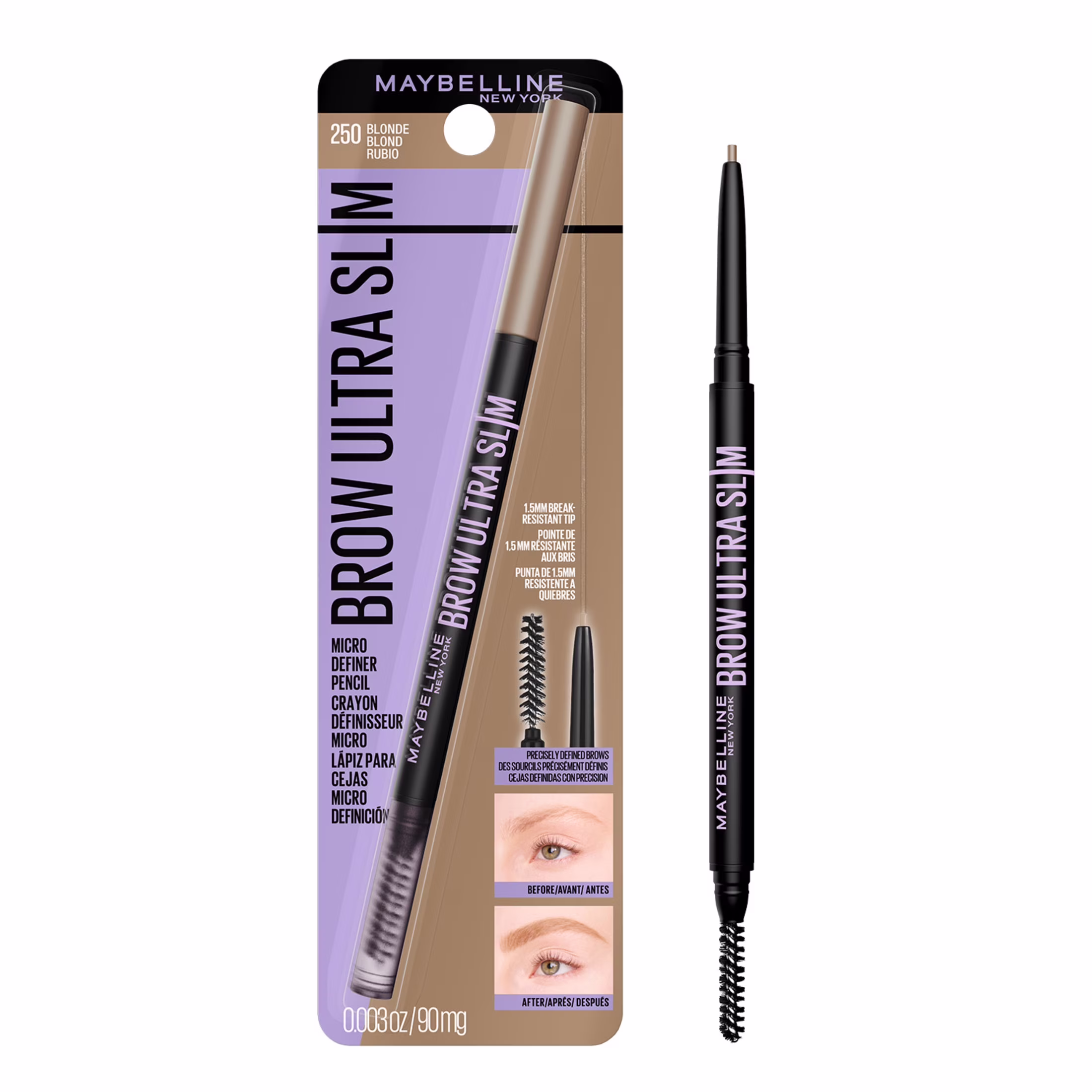 MAYBELLINE - XPRESS BROW - ULTRA SLIN PENCIL - 250 BLONDE - MAYBELLINE PRODUCTO DE CEJA  - Comprar en Panama