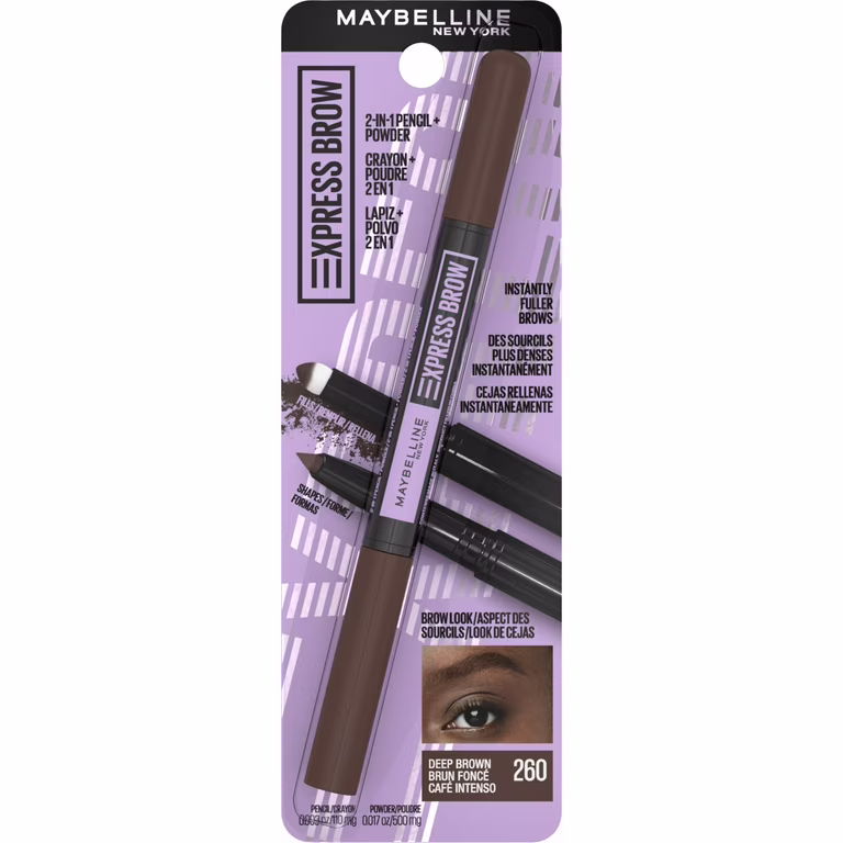 Maybelline Express Brow 2 IN 1 - 260 DEEP BROWN - MAYBELLINE PRODUCTO DE CEJA  - Comprar en Panama