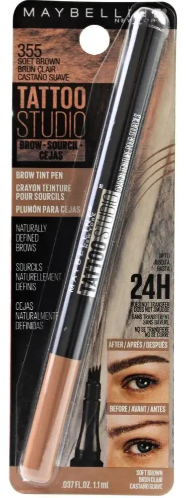 MAYBELLINE - TATTO STUDIO - BROW TINT PEN - 355 SOFT SOFT BROWN - MAYBELLINE PRODUCTO DE CEJA  - Comprar en Panama