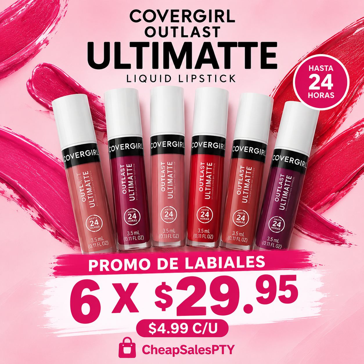 PROMO 6 COVERGIRL OUTLAST ULTIMATTE  - COVERGIRL - vista adicional