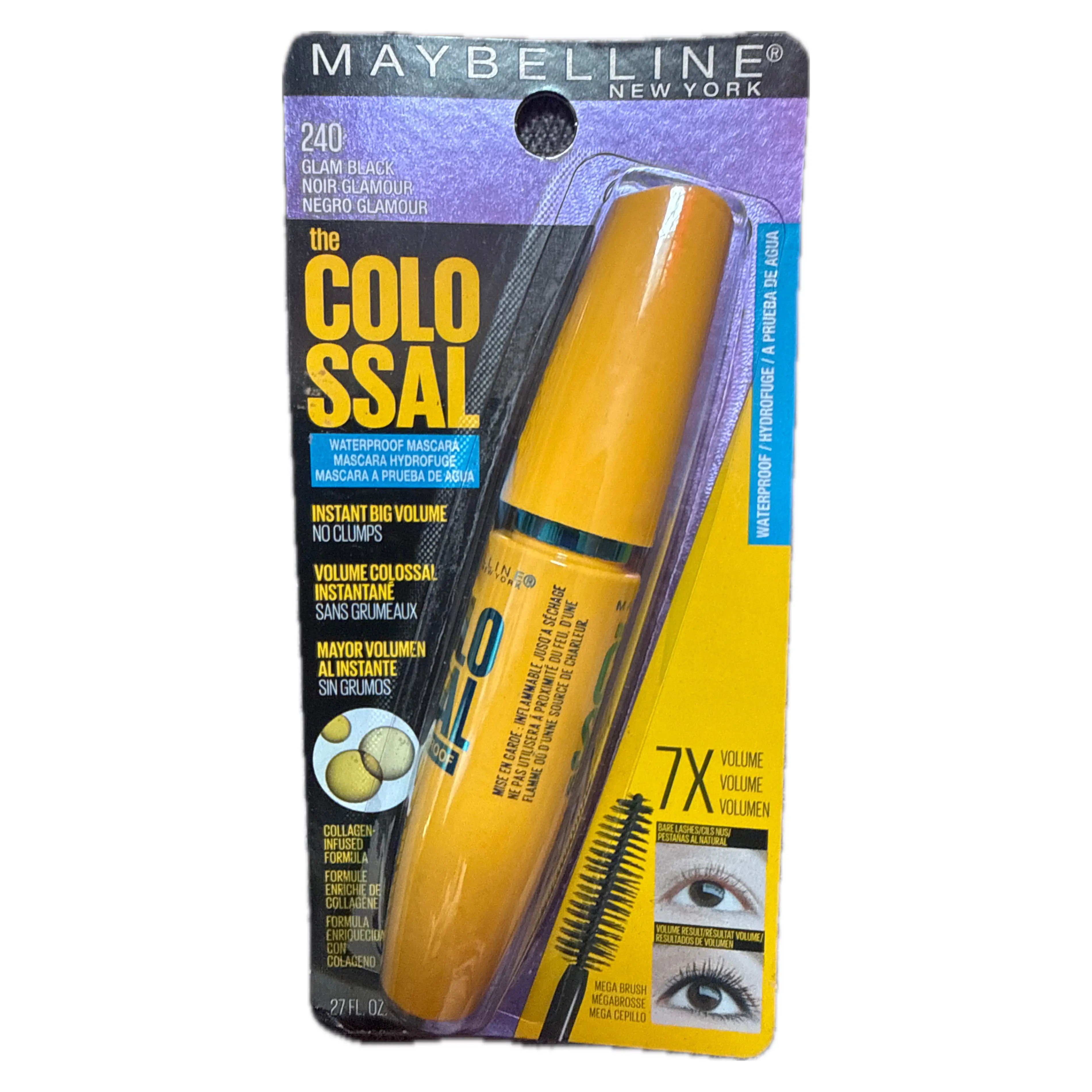 Maybelline Mascara - Colossal Waterproof - #240 GLAM BLACK - Maybelline MASCARA  - Comprar en Panama