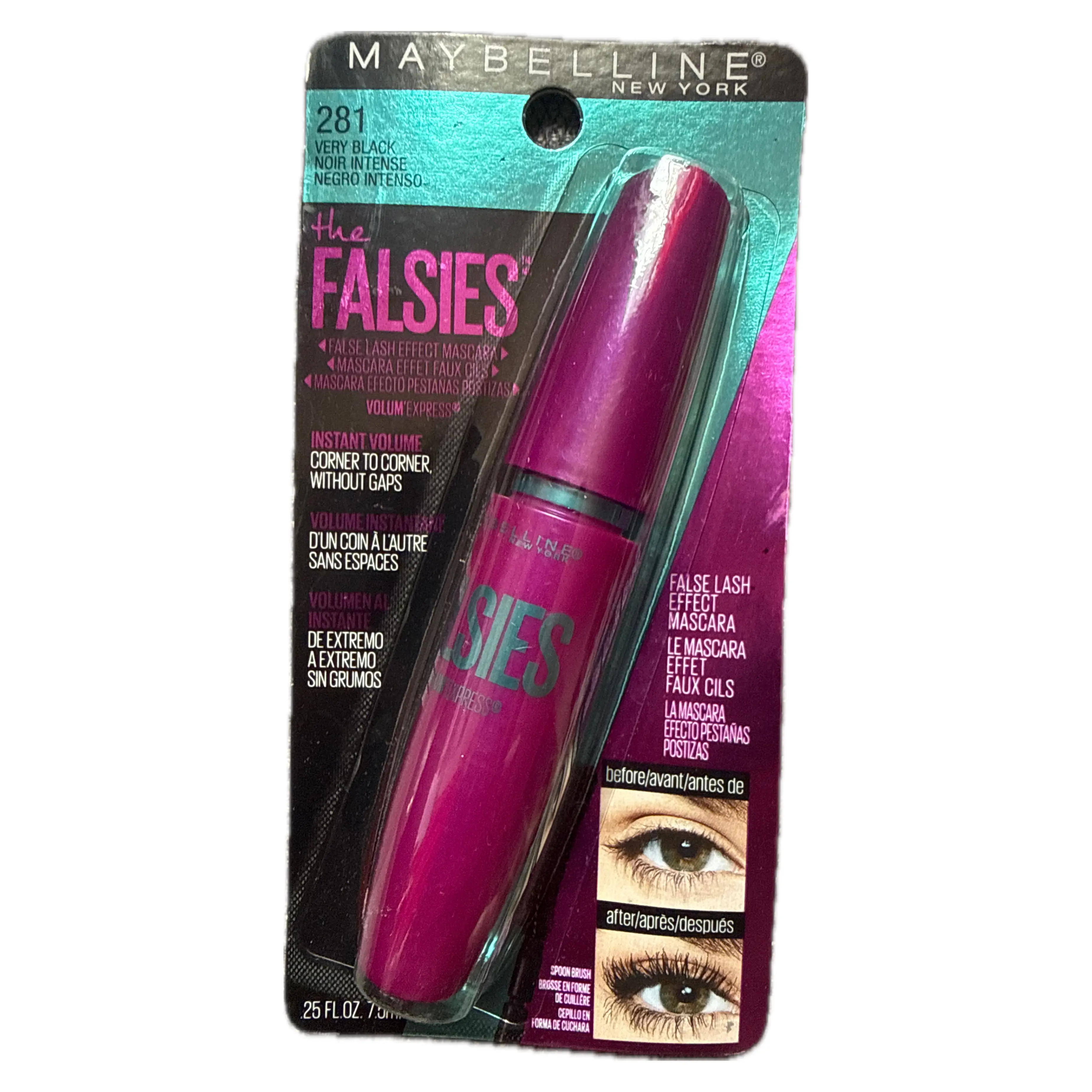 MAYBELLINE - THE FALSIES - 281 VERY BLACK - MAYBELLINE MASCARA  - Comprar en Panama