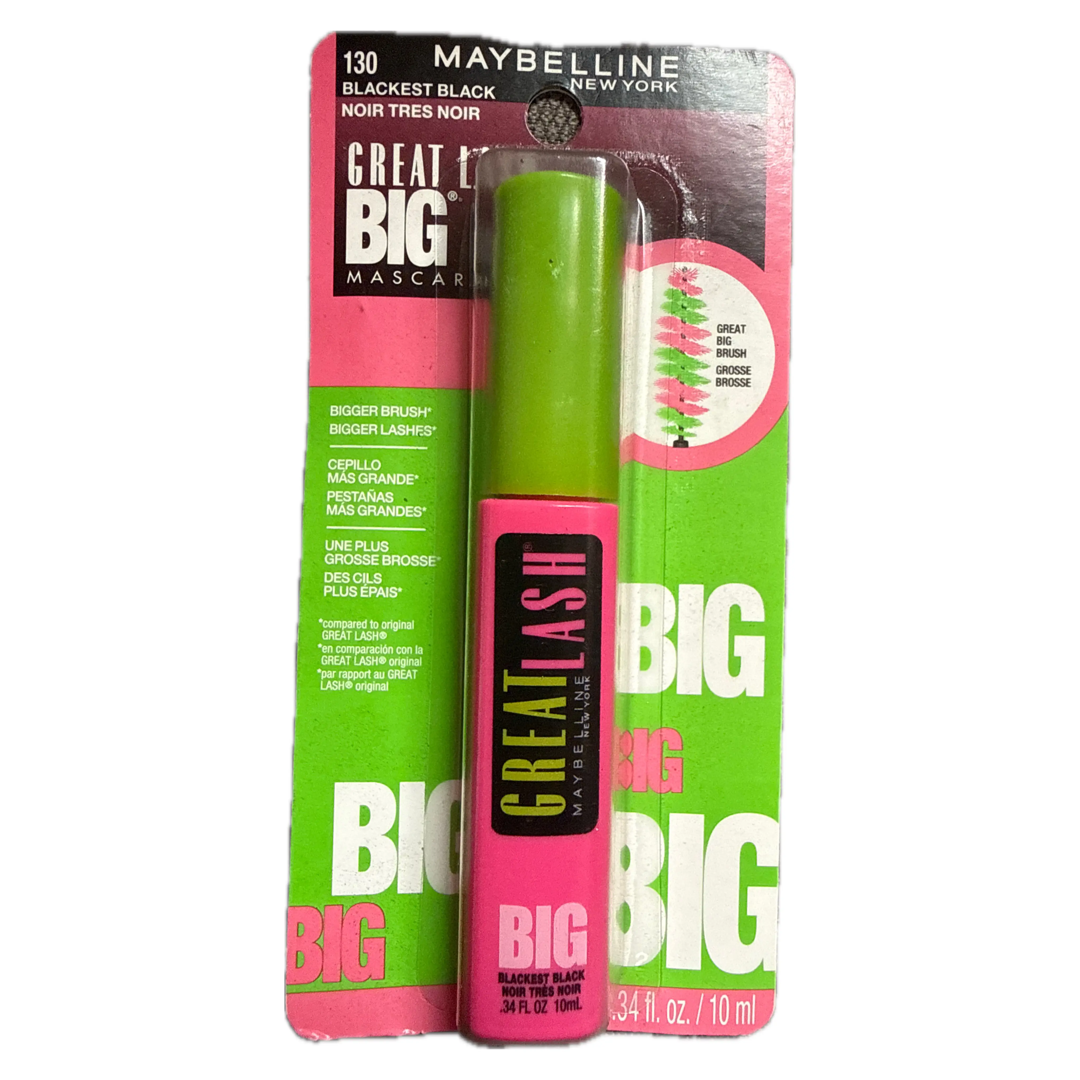 MAYBELLINE - GREAT LASH - 130  BLACKEST BLACK - MAYBELLINE MASCARA  - Comprar en Panama