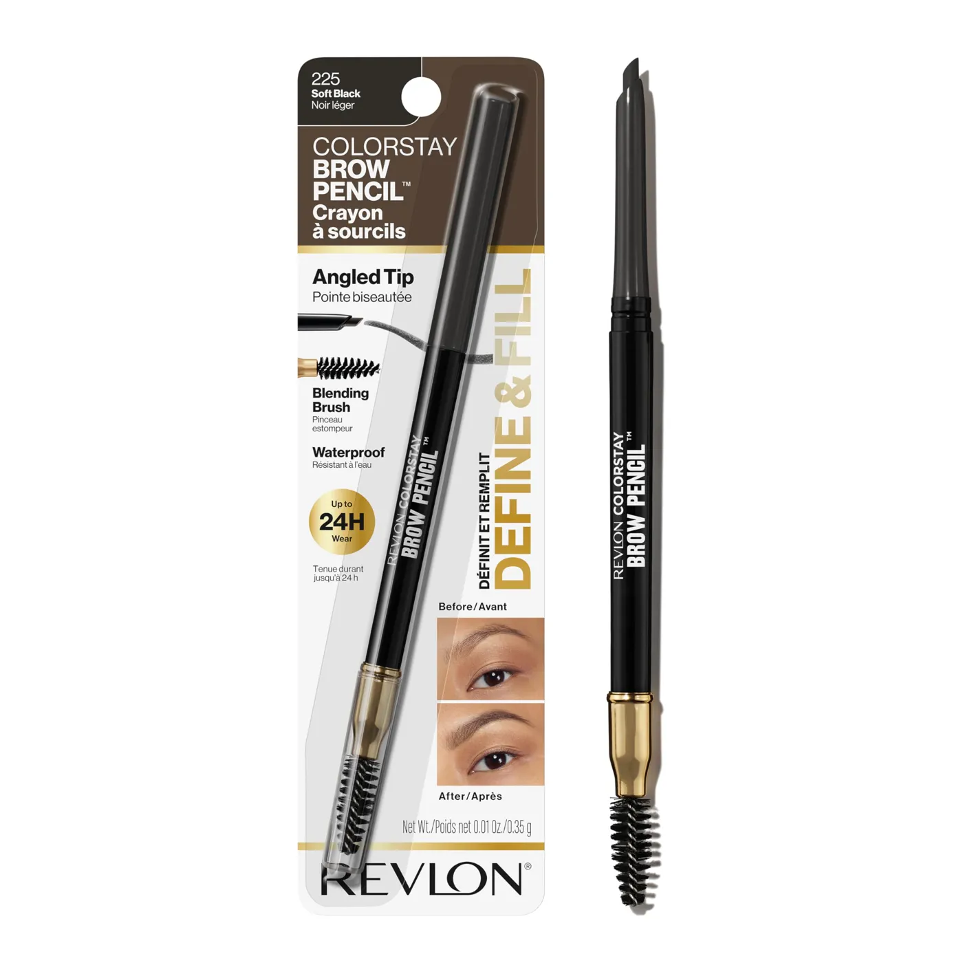 REVLON - COLORSTAY BROW PENCIL - 225 SOFT BLACK