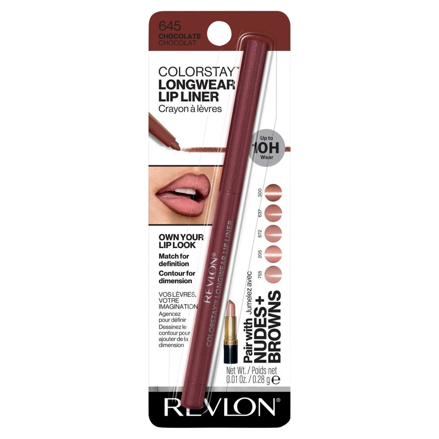 REVLON - COLORSTAY LONGWEAR LIP LINER - 645 CHOCOLAT