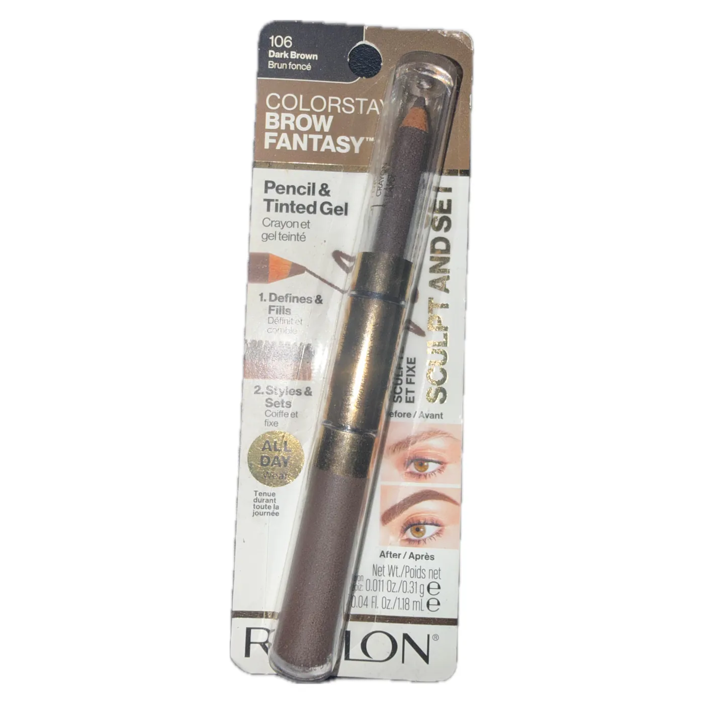 REVLON - COLORSTAY BROW FANTASY - 106 DARK BROWN - Revlon PRODUCTO DE CEJA  - Comprar en Panama