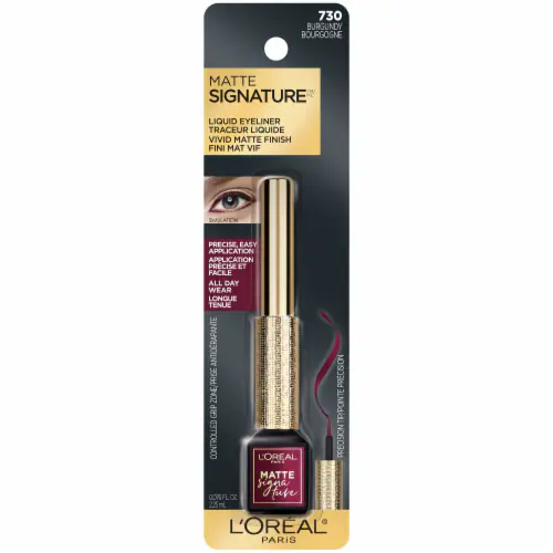 LOREAL-MATTE SIGNATURE LIQUID EYELINER-730 - BURGUNDY