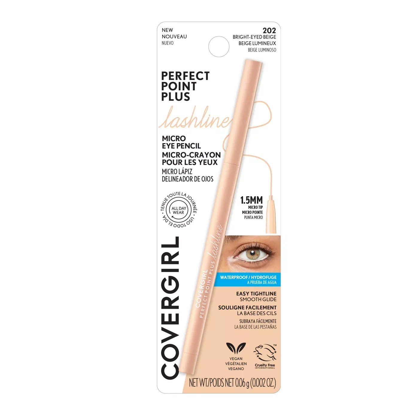 COVERGIRL - MICRO EYE PENCIL - 202 BRIGHT EYED BEIGE - COVERGIRL LABIALES en Panama