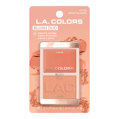 L.A. COLORS - BLUSH DUO - BARLEY BLUSHED - L.A. COLORS RUBOR  en Panama