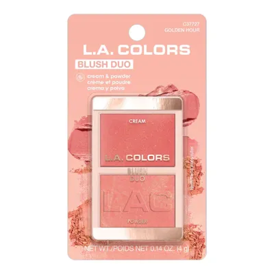 L.A. COLORS - BLUSH DUO - GOLDEN HOUR - L.A. COLORS RUBOR  en Panama
