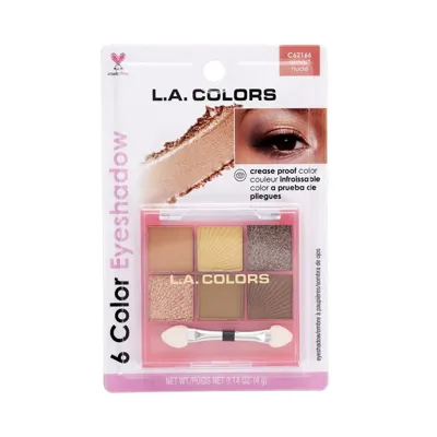 L.A. COLORS - 6 COLOR EYESHADOW - ALMOST NUDE - L.A. COLORS SOMBRAS en Panama