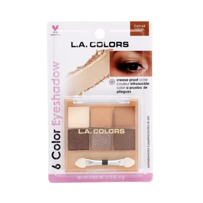 L.A. COLORS - 6 COLOR EYESHADOW tono Haute - L.A. COLORS SOMBRAS en Panama