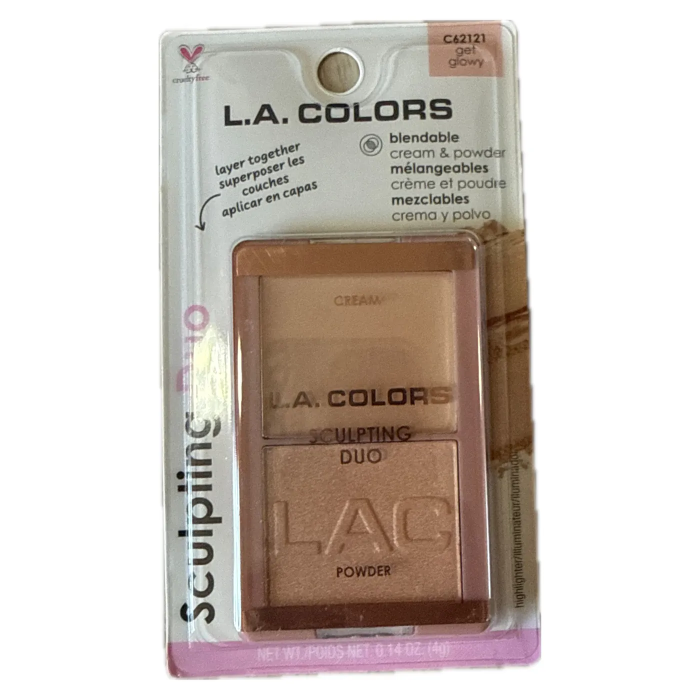 L.A. COLORS - ILUMINADOR - SCULPTING DUO - GET GLOWY - L.A. COLORS ILUMINADOR  en Panama